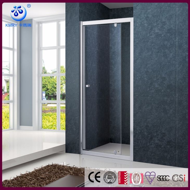 Wall to Wal Framed Hinge Shower Screen,Cubicle Bathroom with Clear Glass,40 in. Width (KD3006-W2W)