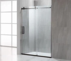 Ikki karra qora triberli eshigi dush ekrani